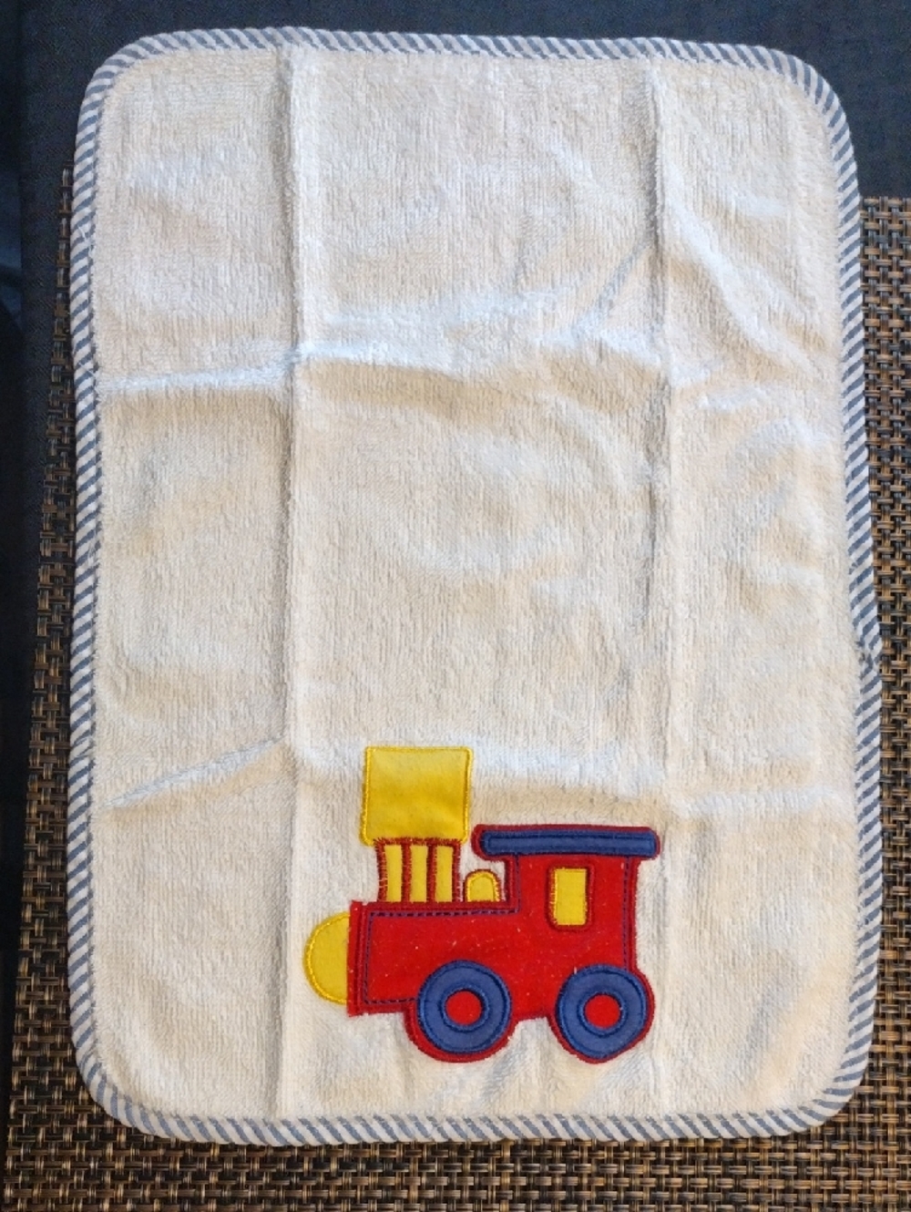 Kids 6 Multi-Pack Blue and Grey Burp Cloths - Picture 2 of 7